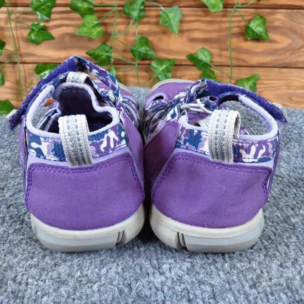 KEEN Seacamp II CNX Kids Water Sandals Sz 3 Outdoor Hiking Purple Camo Synthetic